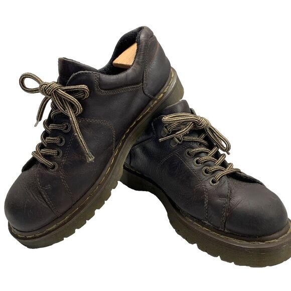 MARTENS Men's Brown Leather Chunky Lace Up Oxford 8312 Shoes